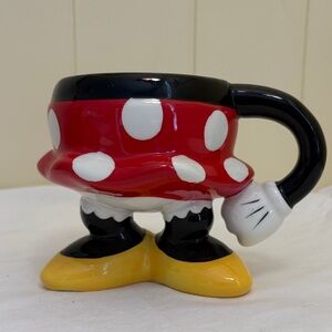 Authentic & Original Disney Minnie Mouse Skirt Coffee Mug Planter 12-16 Oz.